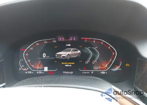 2021 BMW 740I xDrive from USA, damaged, VIN WBA7T4C03MCF42495